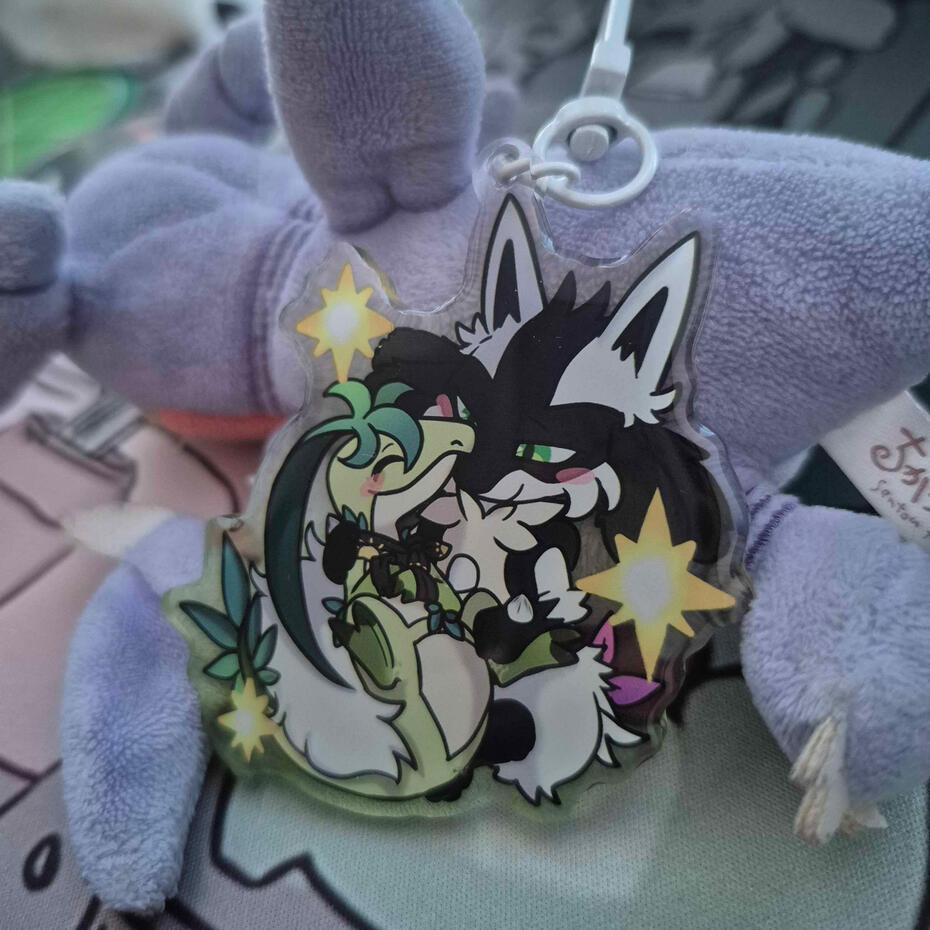 Sam and Jack Epoxy Acrylic Keychain Sam and Jack Epoxy Acrylic Keychain